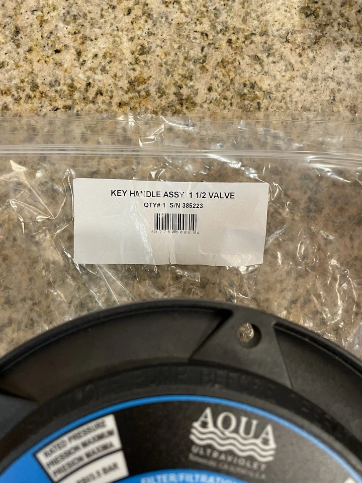 Conjunto de chave Aqua ultravioleta Ultima II válvulas 1 1/2  - Imagem 3 de 4