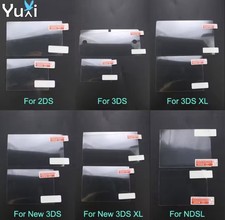 Top Bottom HD Clear Protective Film for DSi XL NDSL 2DS 3DS New 3DS XL PSP Wii U