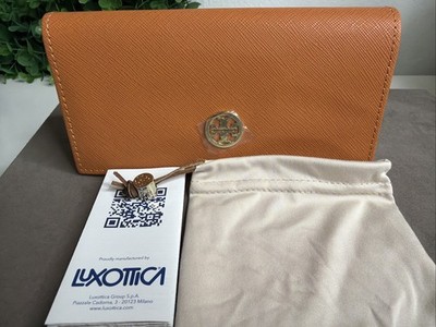 Tory Burch Orange Saffiano Wallet with tribal gradient brown Sunglasses Tory Burch Orange Saffiano Wallet with tribal gradient brown  main image 3