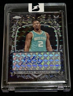 Topps 2025-26 Chrome Grant Williams #SS-GW Black Refractor Auto /10 Hornets