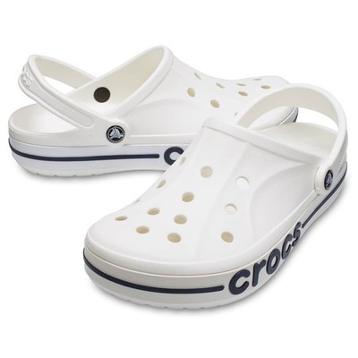 White Crocs Unisex-Adult Bayaband Clogs-M5-M8