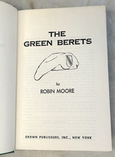 The Green Berets Robin Moore Hardcover Book 1965 War Military Combat Historical