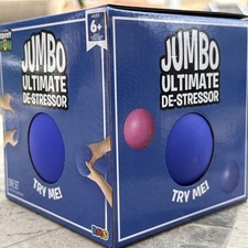 🌟Crazy Fun Jumbo Ultimate Desestresante Estirable Aplastable Squeeze Ball Azul