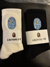 A Bathing Ape Mid Crew Socks  Bape  NWT