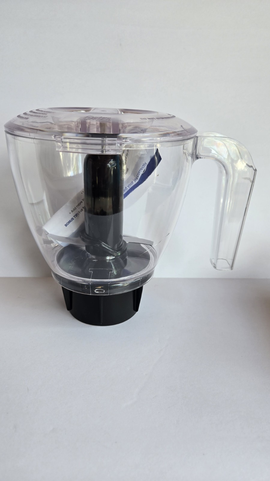 Oster Food Processor Black Bowl Accessory S Blade Adapter Blender Carafe New