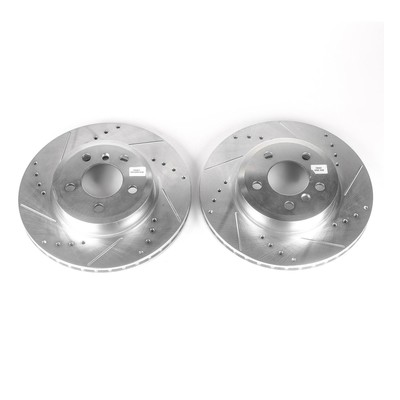 Power Stop EBR688XPR Drilled & Slotted Front Rotor Set for 04-11 BMW X3