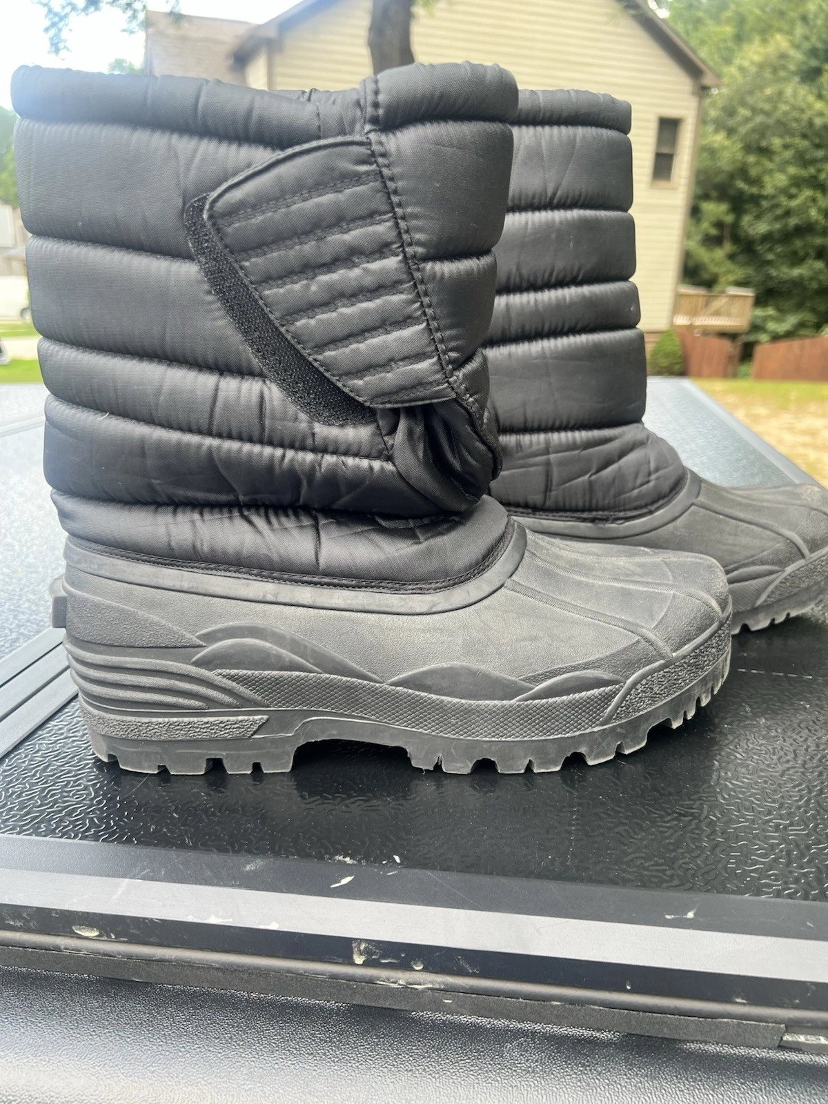 Men's Size 13 Insulated Thermal Snow Boots Black