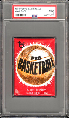 1979 Topps Basketball Wax Pack PSA 9 Mint. 4 PSA 9s ever sold. No higher grade