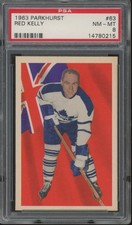 1963-64 Parkhurst #63 Leonard Patrick (Red) Kelly PSA 8 HOF