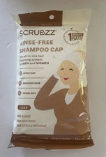 Lot Of 6ct Scrubzz Rinse-Free Shampoo Caps New Latex Free; Elder Care, Camping..