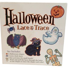 Halloween Lace Trace Lacing Activity Set