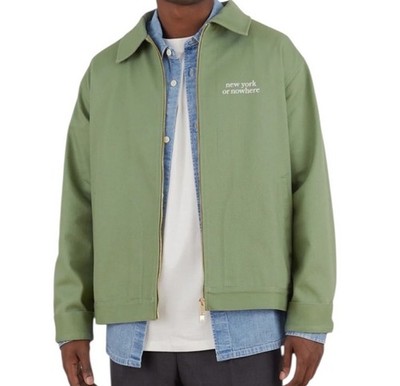 NWT- New York or Nowhere NYON Sage Green MEMENTO FULL ZIP JACKET NEW XL NYC