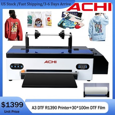 US Stock Epson A3 DTF Printer R1390 &Film Cutting A3 R1390 Nozzle Direct to Film