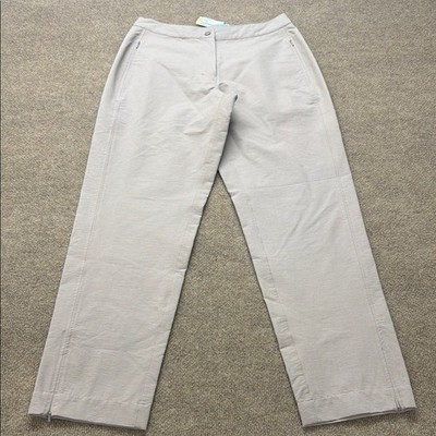 LL Bean Adventure Pants Womens 10 Trail Hiking Stretch Lightweight VNTG NWT Tan