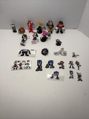 Lot Of Sonic Prime Collectible Figures Keychain Stickers Patches