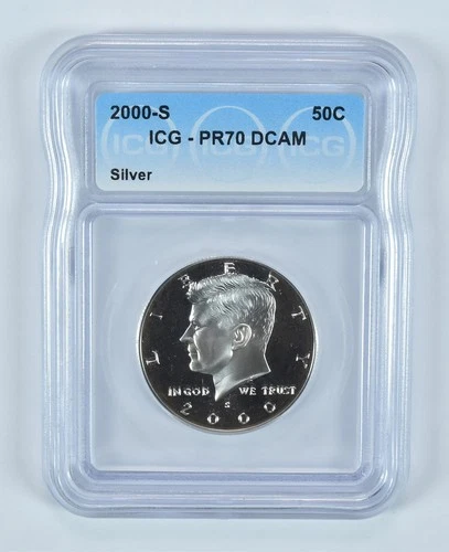 2000-S Kennedy Half Dollar Silver PR70 DCAM ICG *6036