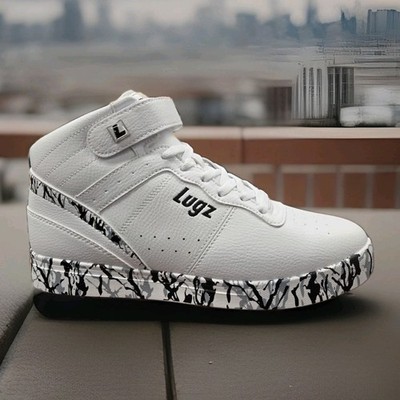 Men's Lugz Warped Mid Splatter - White/Black | eBay