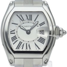 CARTIER Roadster SM Watch W62016V3 Stainless Steel WomenWatch Silver USED