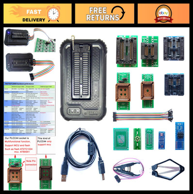 T48 EPROM Programmer Adapter for IC BIOS, AVR, MCU, SPI, NOR, NAND, EMMC Clip So