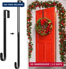 Metal Wreath Hanger for Front Door, Adjustable Wreath Hanger from 12-20"