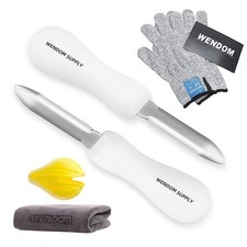Oyster Shucking Knife and Gloves Set Included 2pcs Oyster Shucker Opener New ...