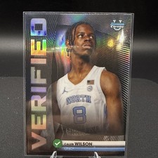 2025-26 Bowman Basketball Caleb Wilson Verified Rookie Card RC #BV-9. rookie card picture