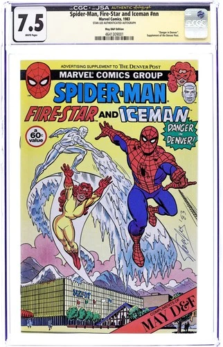Amazing Spider-Man Denver Post Giveaway #0 CGC 7.5 JSA Stan Lee 1983 4641309001
