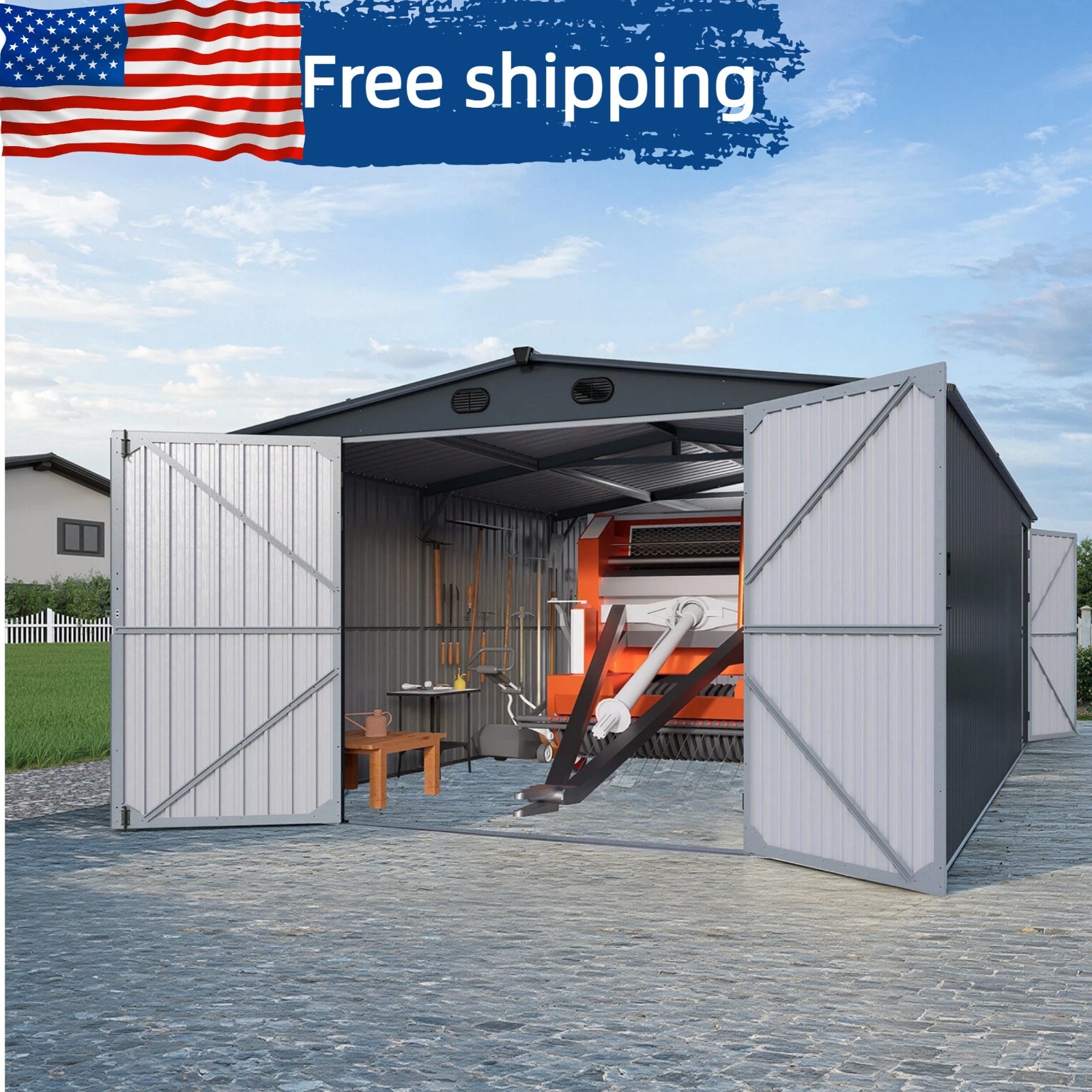 Galvanized Steel Storage Shed | storageshedi.com