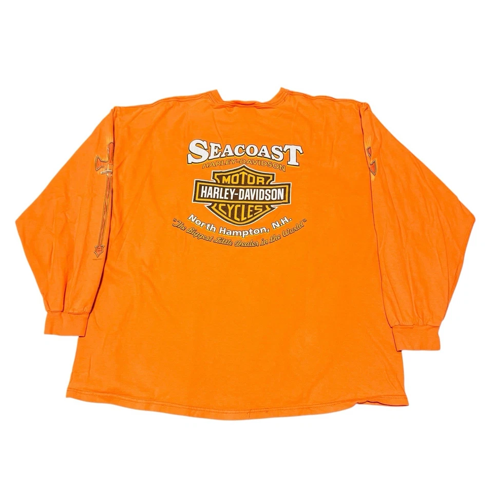 Camisa De Colección Y2K Para Hombres 3XL Harley-Davidson Manga Larga Espada Motociclista Foto 2 de 4