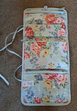 Cath Kidston Toiletry Bag Travel Fold Up Hanging make up Pouch Floral bag unused