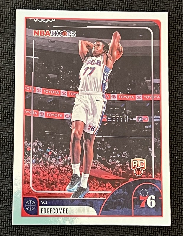 VJ Edgecombe #244 RC Topps NBA Hoops 2026 Rookie Card Philadelphia 76ers
