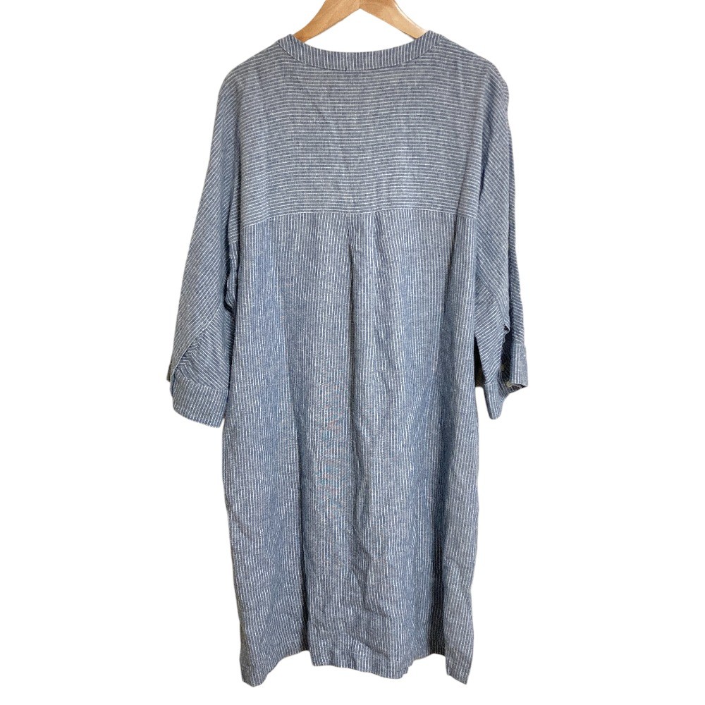 PENDLETON Pendleton Striped Linen Shirt Dress, Si… - image 2