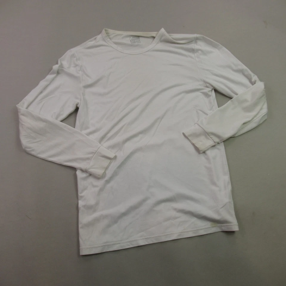 Camisa 32 Degrees Para Hombre Pequeña Manga Larga Ligera Entrenamiento Cuello Redondo Blanca Foto 2 de 4