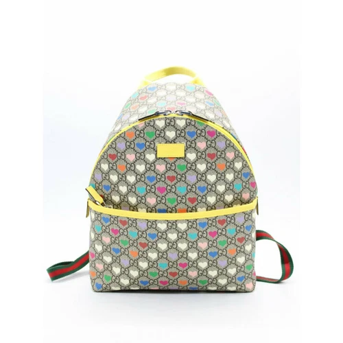 Gucci ◇GUCCI ◇GG Sac à dos cœur en toile suprême 271327 525040 SAC d'occasion ENFANTS 0