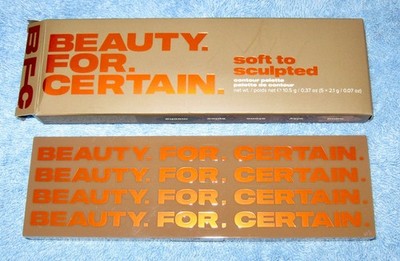 NIB BEAUTY FOR CERTAIN Soft to Sculpted Contour Palette Full Size 10.5 g .37 oz