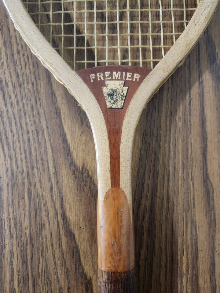 ANTIQUE RARE E.K. TRYON JR. & CO. PREMIER FANTAIL TENNIS RACKET VINTAGE ...