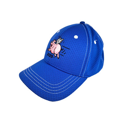 NEW When Pigs Fly 2025 Blue Baseball Hat Embroidered Cap Strapback Adjustable