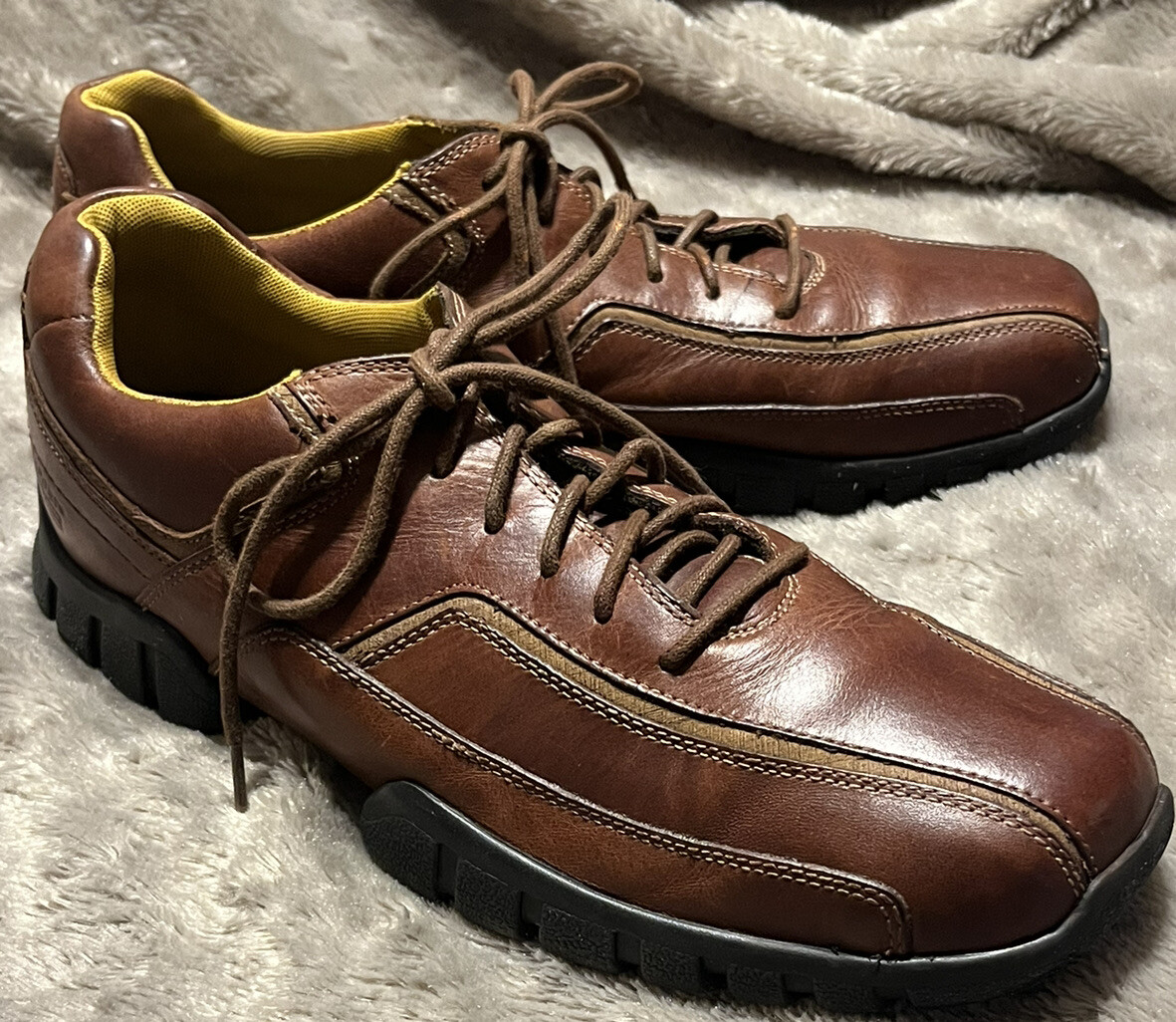 Rockport XCS Atmore Brown Leather Casual Oxford Shoes  display picture 3