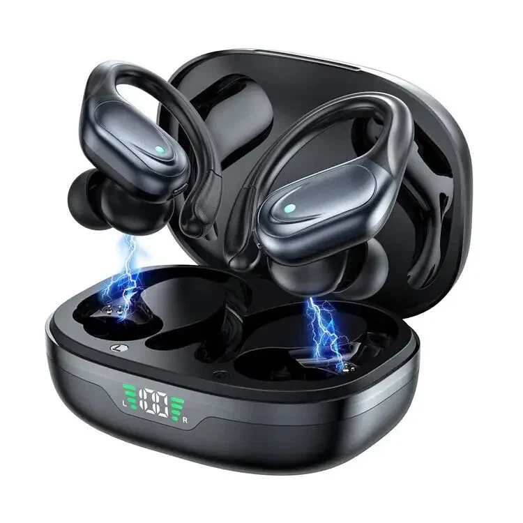 TRON Buds  Noise Cancelling with LED Display Wireless Headphones - Image 2 of 3