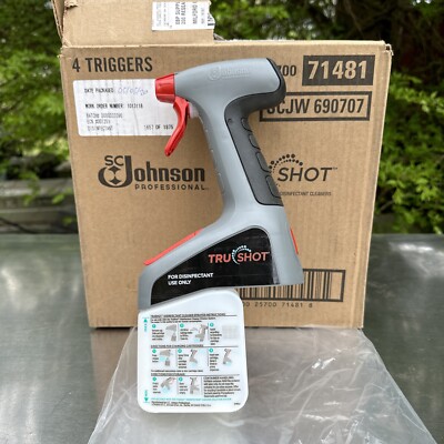Lot Of 4 New SC Johnson Trushot Tru Shot Disinfectant Trigger Dispenser Spray