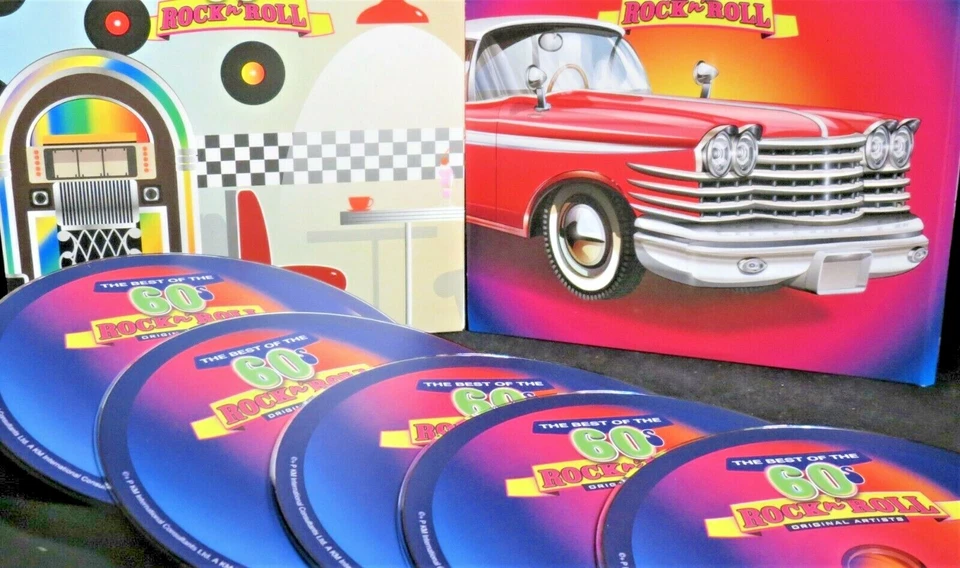 BEST OF 60'S ROCK N ROLL 5 CDS BOX NEW! Tom Jones, Beach Boys, Dion, 60 Tracks - Image 2 of 4