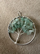 Adventurine Stones Tree Of Life Pendant ONLY