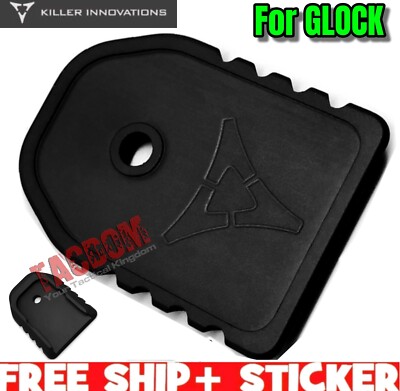 Killer Innovations Velocity BLACK Magazine Base Pad for GL0CK 17 19 Floor Plate