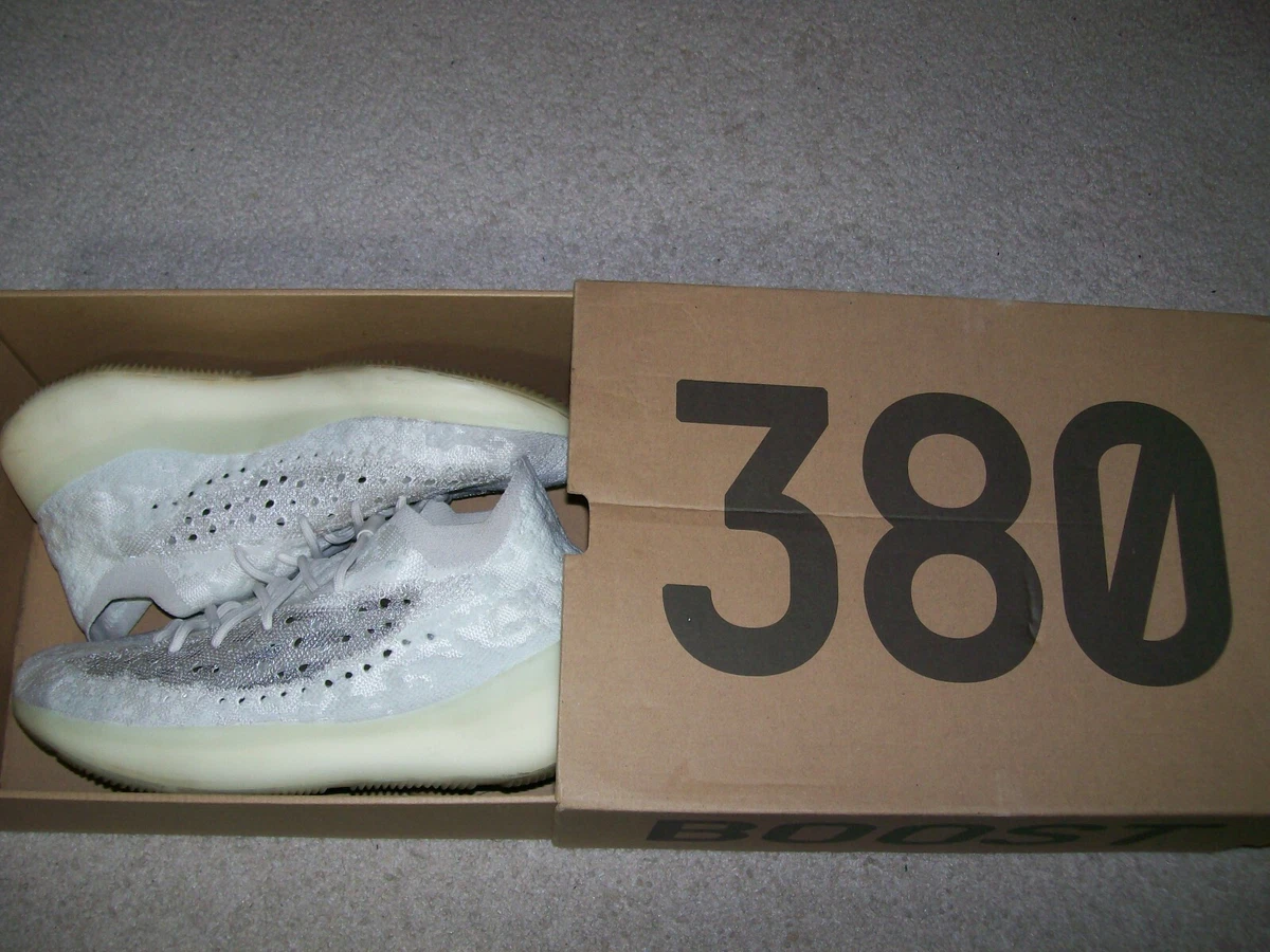 SZ12 ADIDAS YEEZY BOOST 380 KANYE CALCITE GLOW GZ8668 BLACK BELUGA