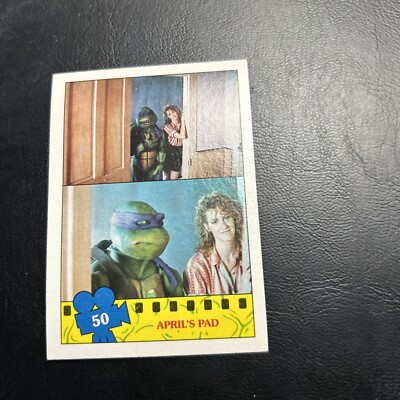 B4d Teenage Mutant Ninja Turtles Movie 1990 Topps #50 April's Pad Leonardo