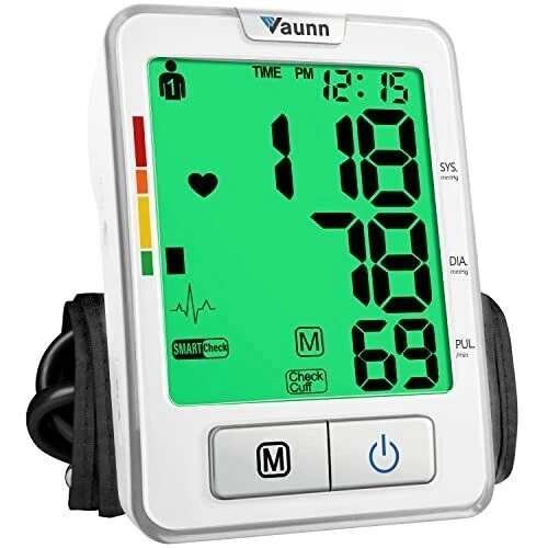 Vaunn Medical Automatic Blood Pressure Machine with Large Cuff, Digital  Blood