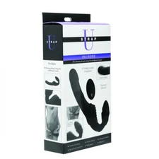 Xr Brand Pro Rider 9X Vibrating Silicone Strapless strap-on with remote-control