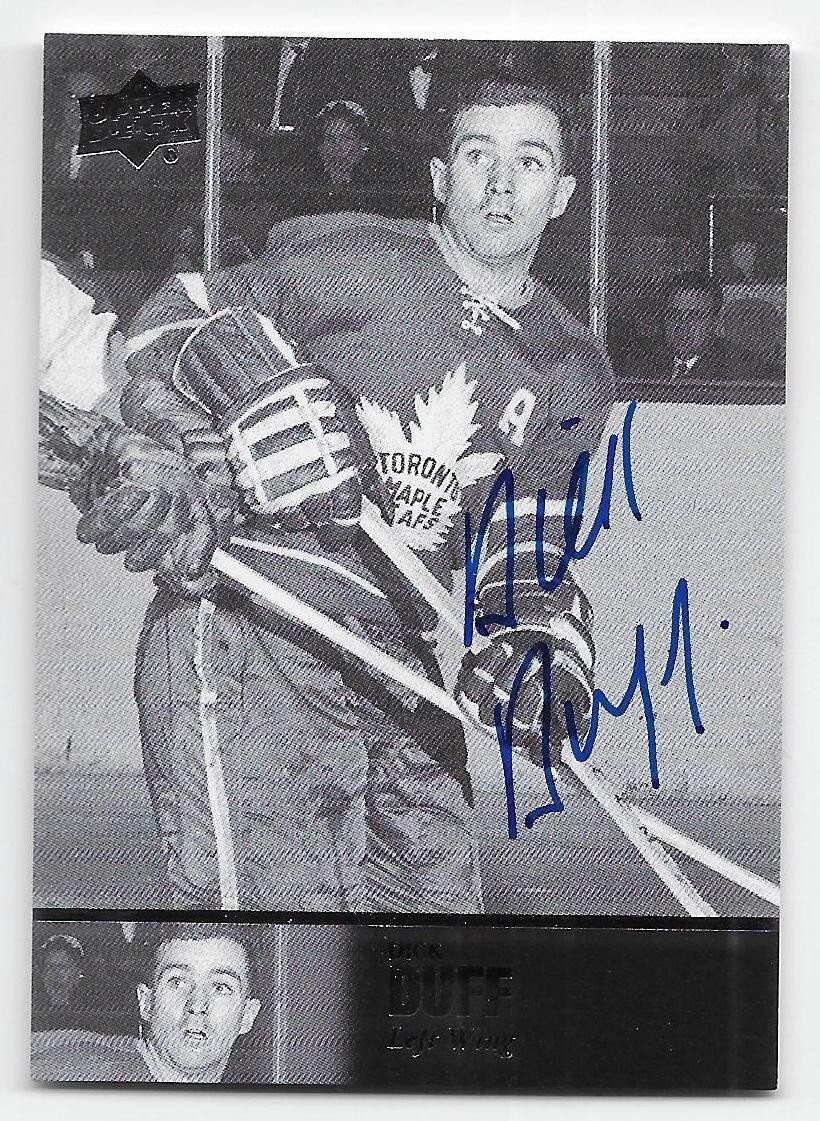 Dick Duff #AL-167 Hockey Cards 2020 SP Signature Edition Legends 1997 trading card — raw and PSA graded price guide