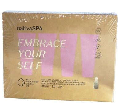 Nativa SPA Embrace Yourself Lotion Starter Kit 4 1oz Tubes BNIB SEALED