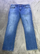 Lucky Brand 223  Striaght Jeans Men's Sz 34 / 32 Blue Cotton Denim
